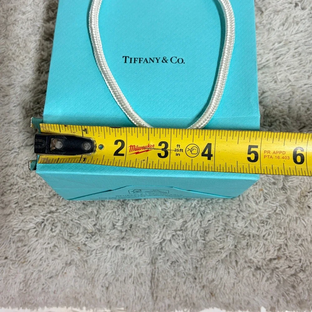 Tiffany & Co Blue Small Shopping Bag and Jewelry Gift Box Set with Ribbon